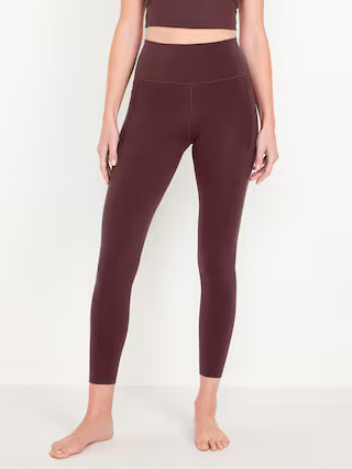 High-Waisted StudioSmooth 7/8 Pocket Leggings | Old Navy | Old Navy (US)