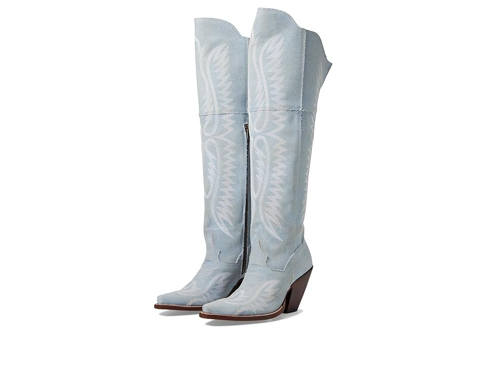 Dan Post Blue Jean Dream Cowboy Women's Boots Blue : 9.5 B - Medium, Leather | Zappos
