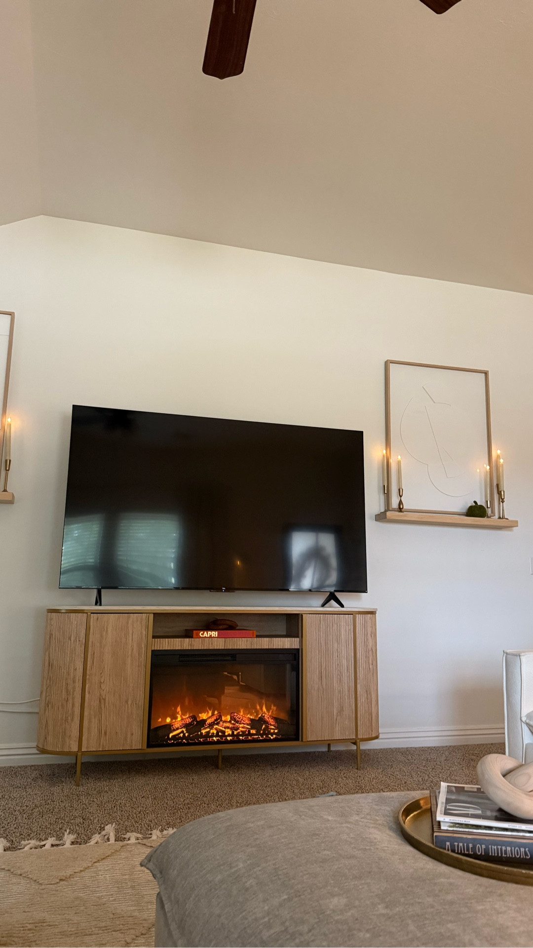 the best Amazon find. Fireplace heats up to 82 degrees, and the flames have 4 different levels of brightness! 

#LTKHome