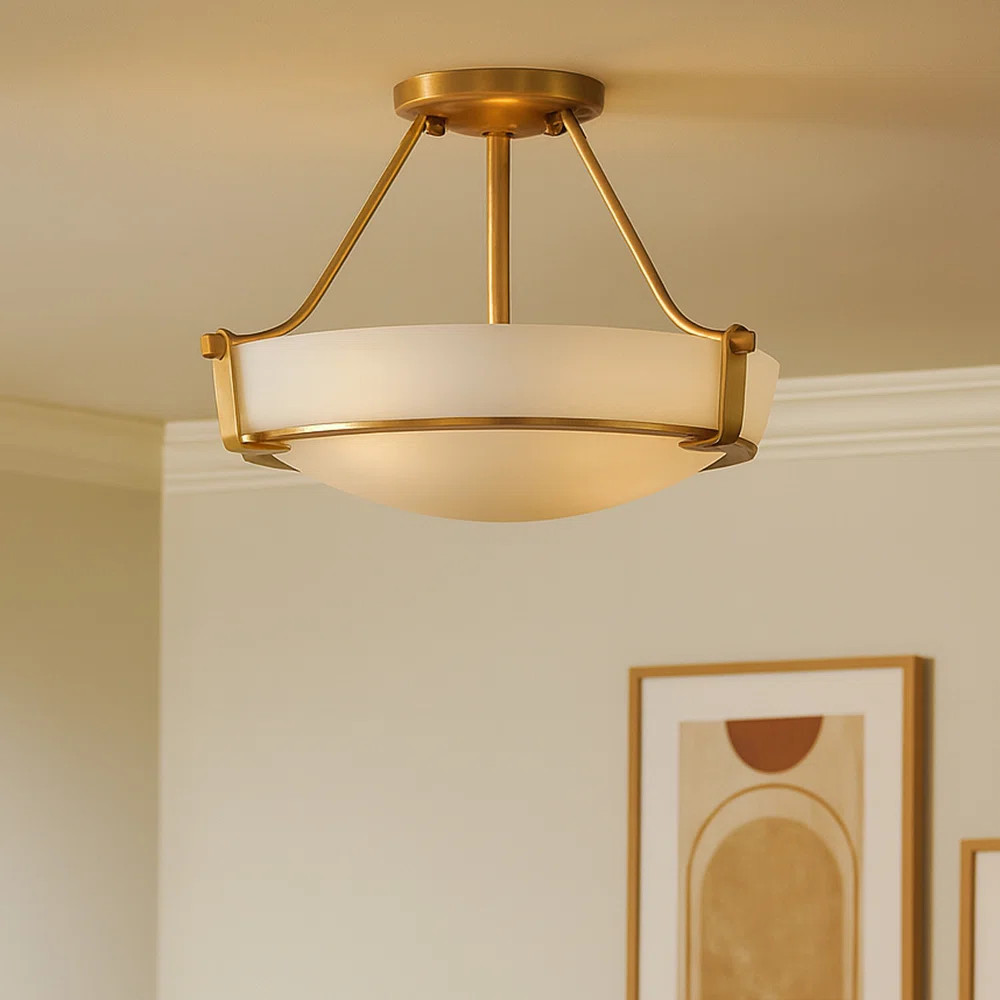 Hinkley Hathaway 3-Light Semi-Flush Mount Bowl Ceiling Light & Reviews | Wayfair | Wayfair North America