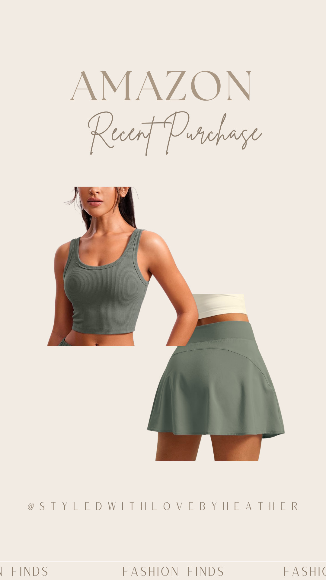 The cutest athleisure combo 💚 This ribbed scoop neck crop tank paired with the flowy tennis skort is perfect for Pilates, tennis, pickleball, or everyday sporty-chic outfits.

Built-in support, flattering high waist, and the grey sage color is such a chic neutral. Shop them now!

 

 #LTKfitnessgoals #LTKActive #LTKPetite