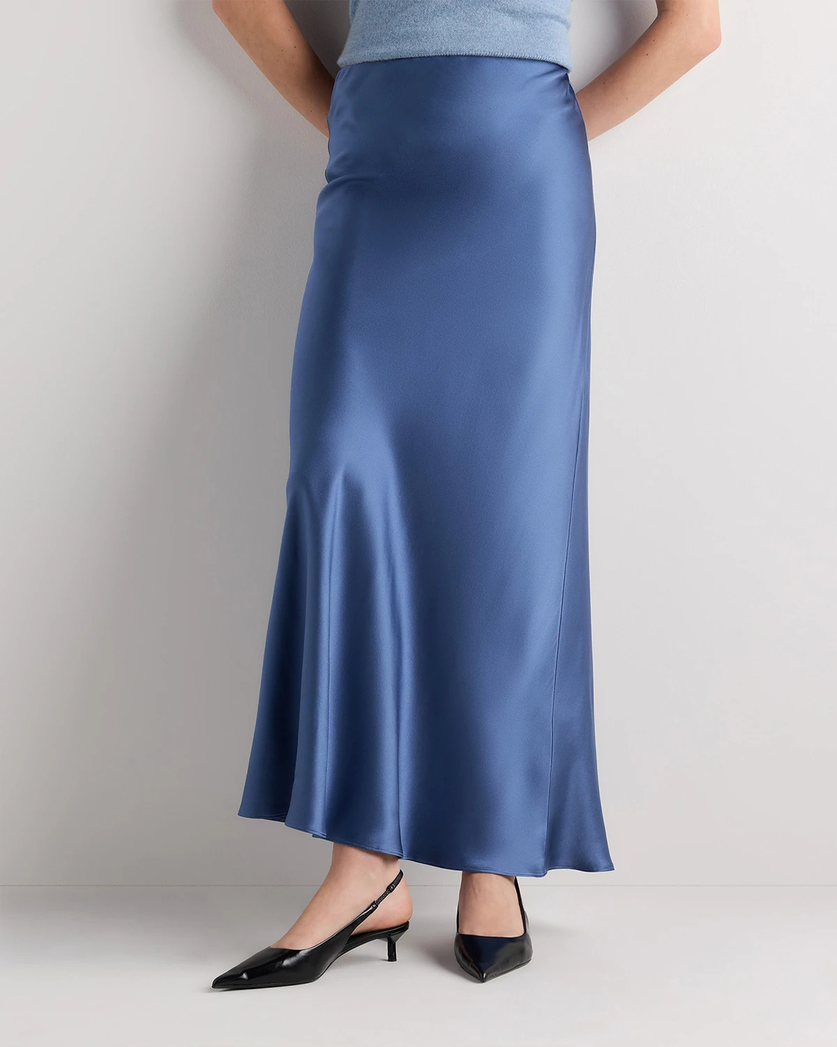 Quince | Women's Maxi Skirt in Dogwood, Size XS, Silk | Quince