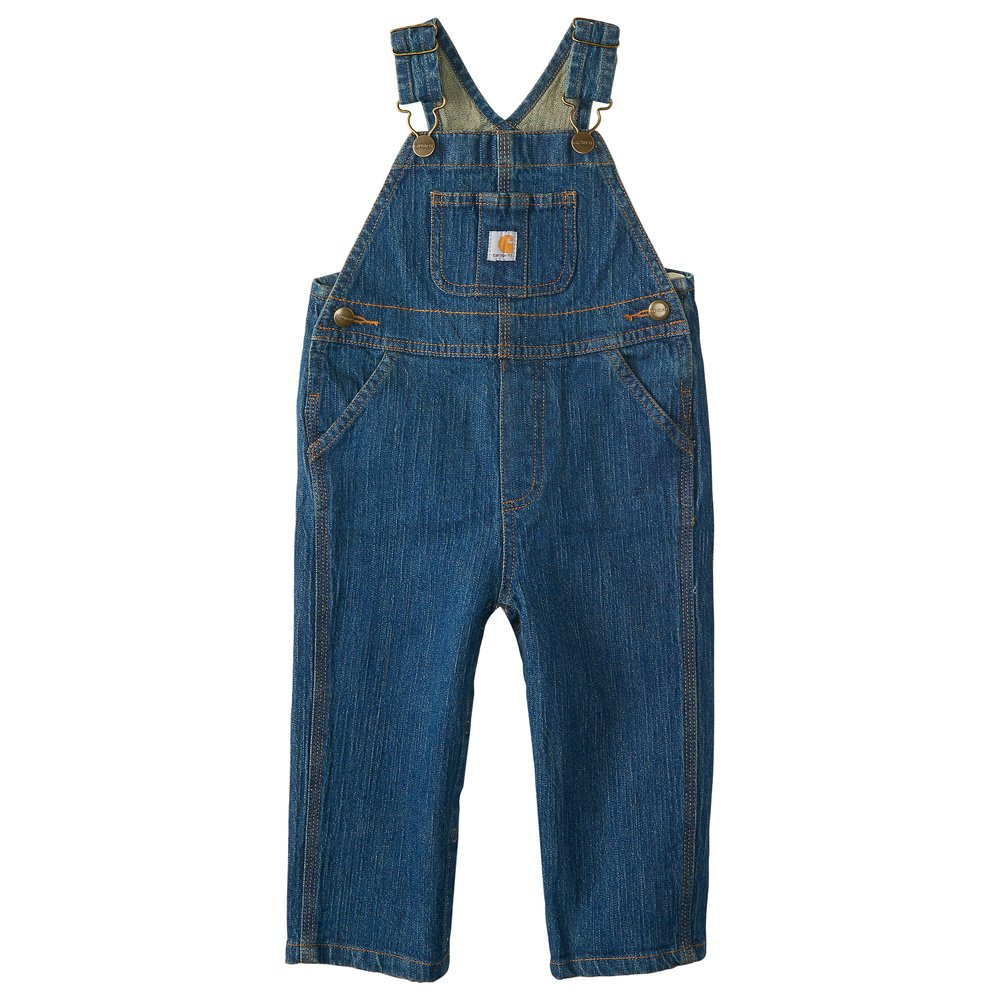 Carhartt Kid's CM8665 Washed Denim Bib Overall - Boys | Amazon (US)
