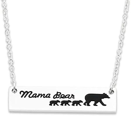 Momma Bear Necklace with 3 Cubs Mama Bear Necklace 3 Cubs | Amazon (US)