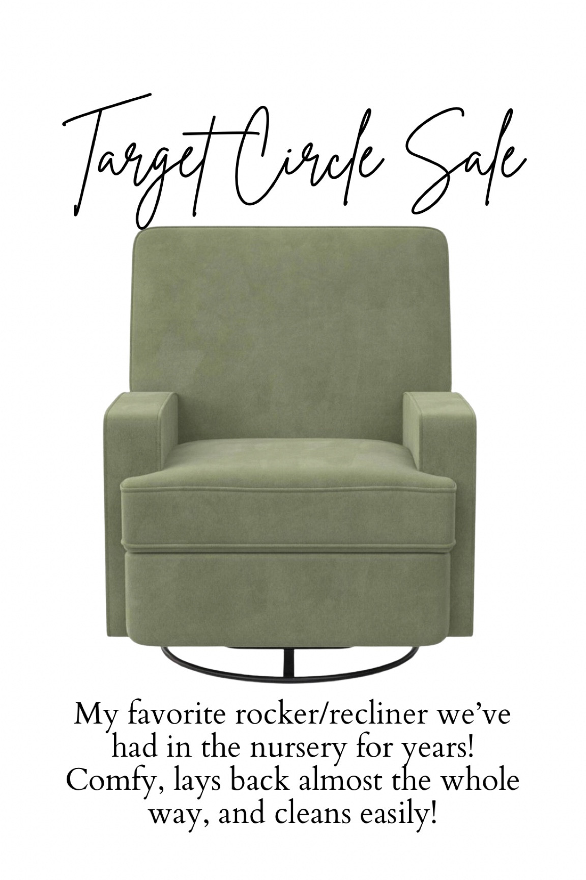 My favorite rocker/recliner is on sale for the Target Circle Sale!

#LTKbaby #LTKfamily #LTKbump