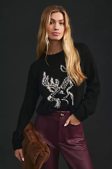 By Anthropologie Deer Sweater | Anthropologie (US)