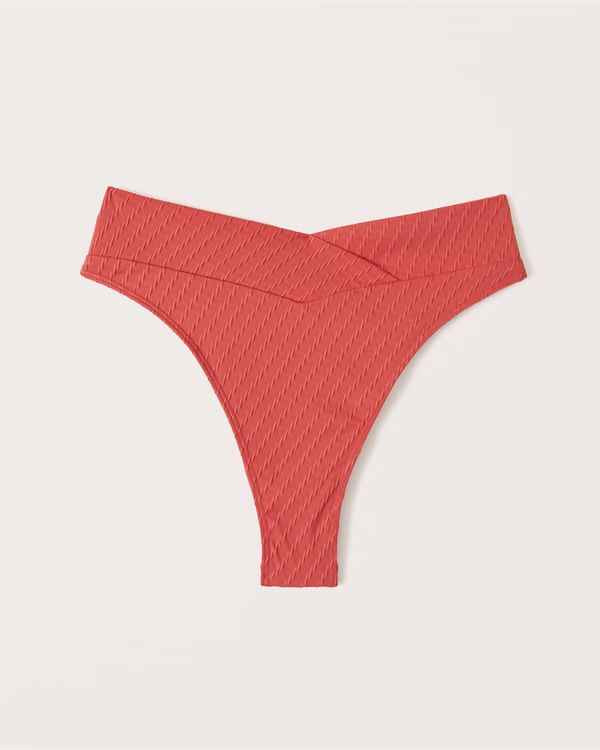 High-Waist High-Leg V-Front Cheeky Bottoms | Abercrombie & Fitch (US)