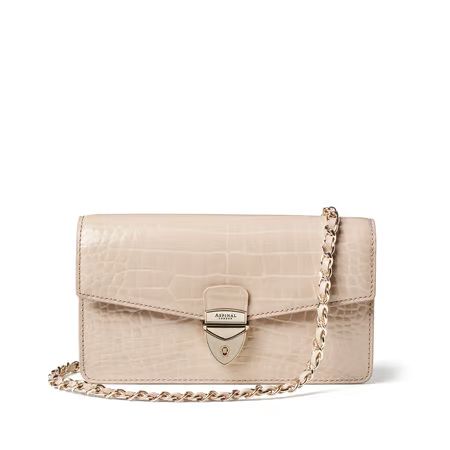Mayfair Clutch 2
        Soft Taupe Patent Croc | Aspinal of London