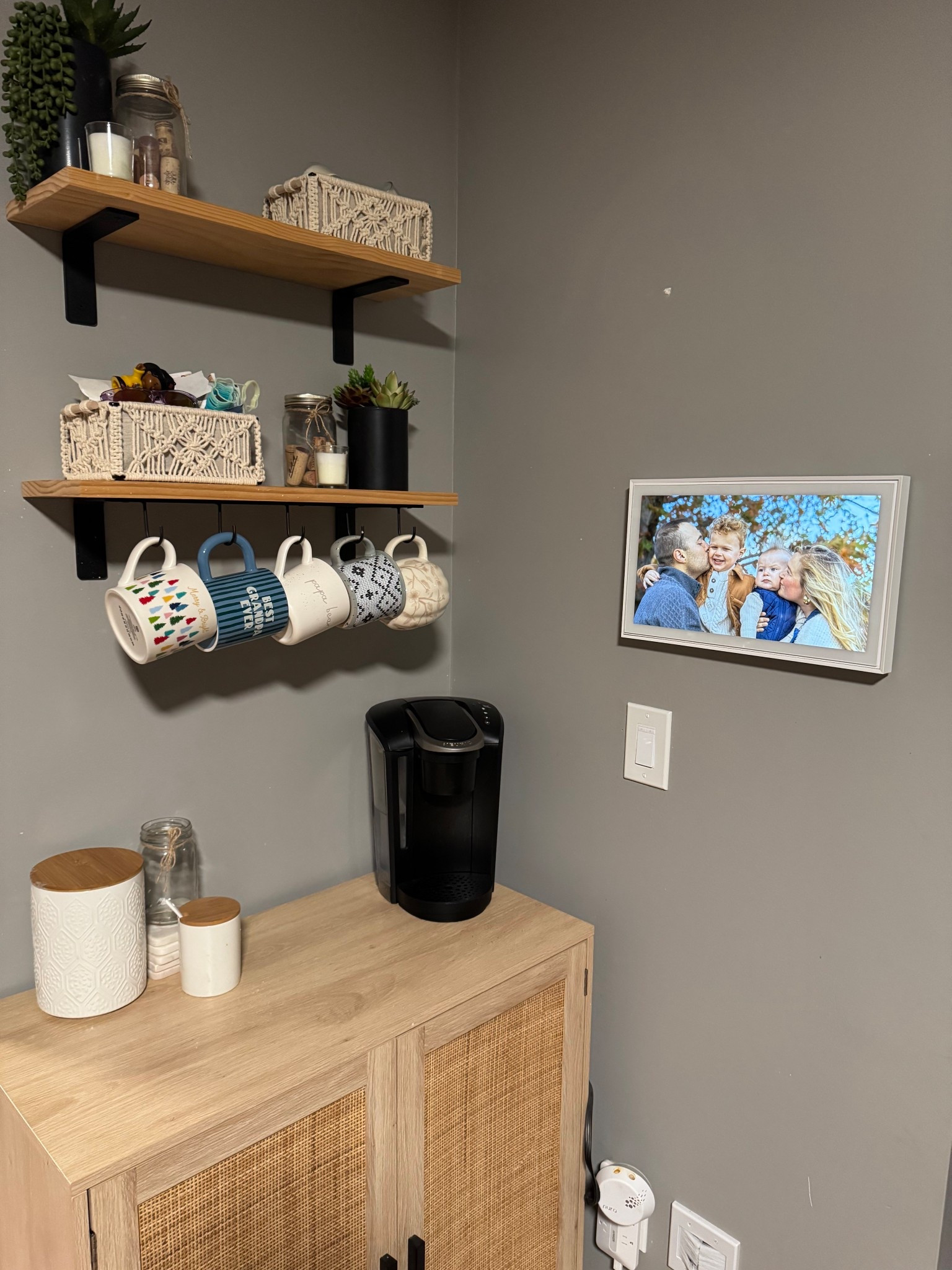 Coffee bar set up with Skylight!