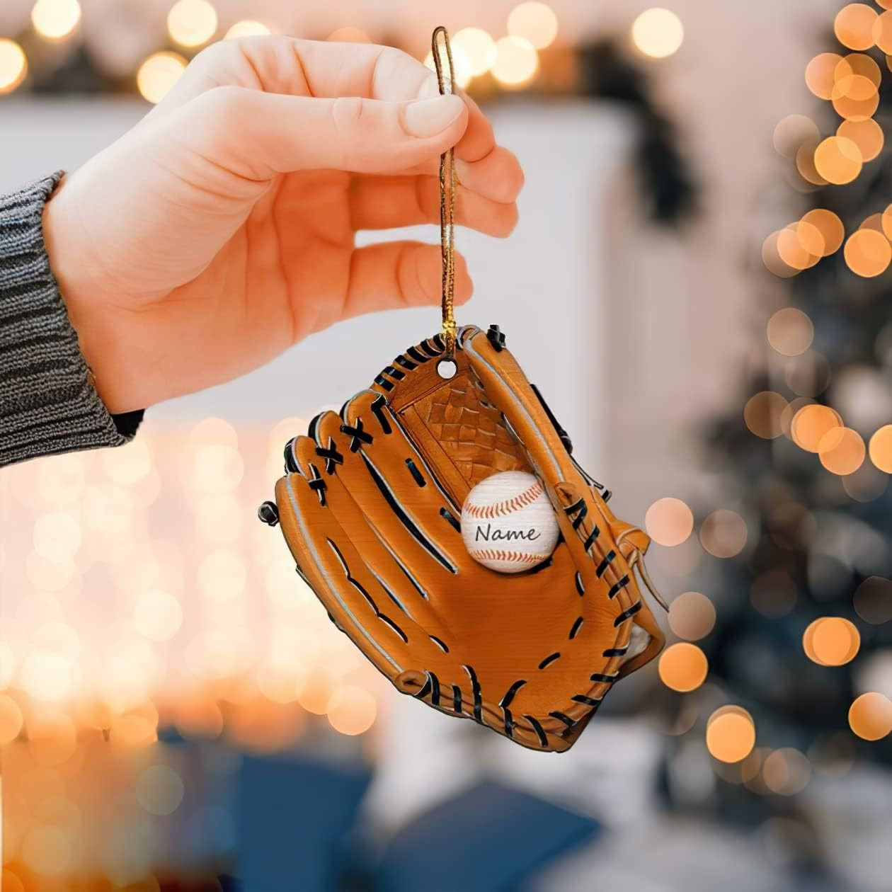 Personalized Baseball Glove Ornament, Baseball Ornament, Baseball Gifts, Custom Christmas Ornamen... | Amazon (US)