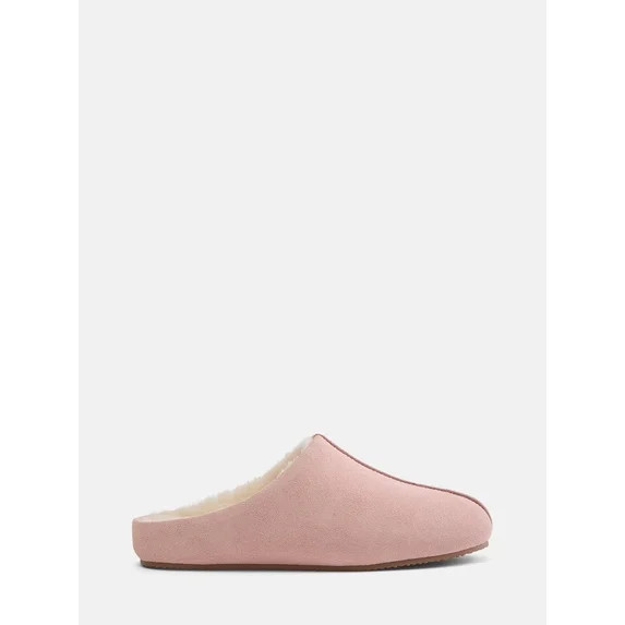 Joyspun Women's Suede Mule Slippers | Walmart (US)
