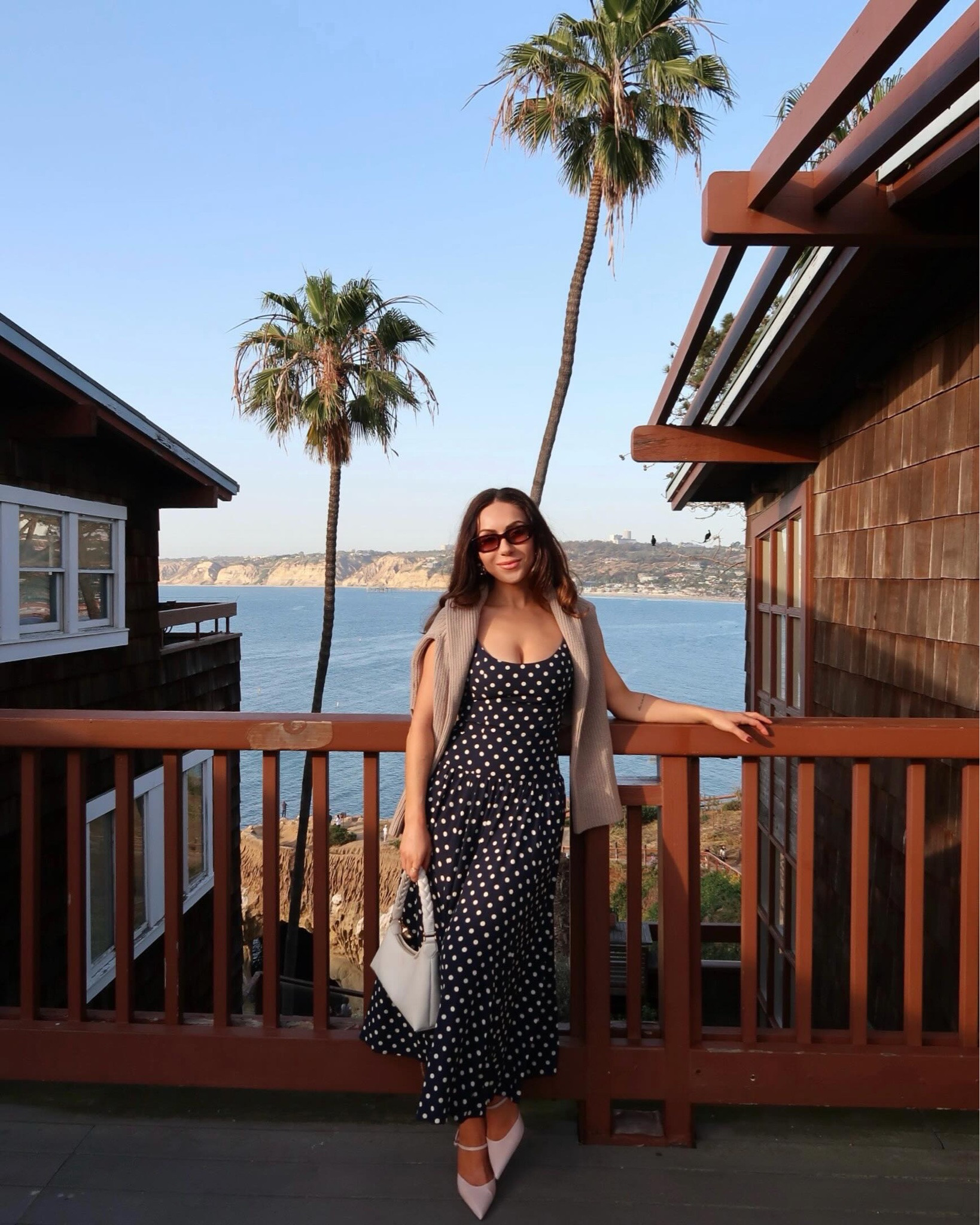 Studies have shown that the more polka dots you wear the better your day will be. 🌴🤍💙 wearing @reformation

#LTKootd #LTKPetite #LTKSeasonal