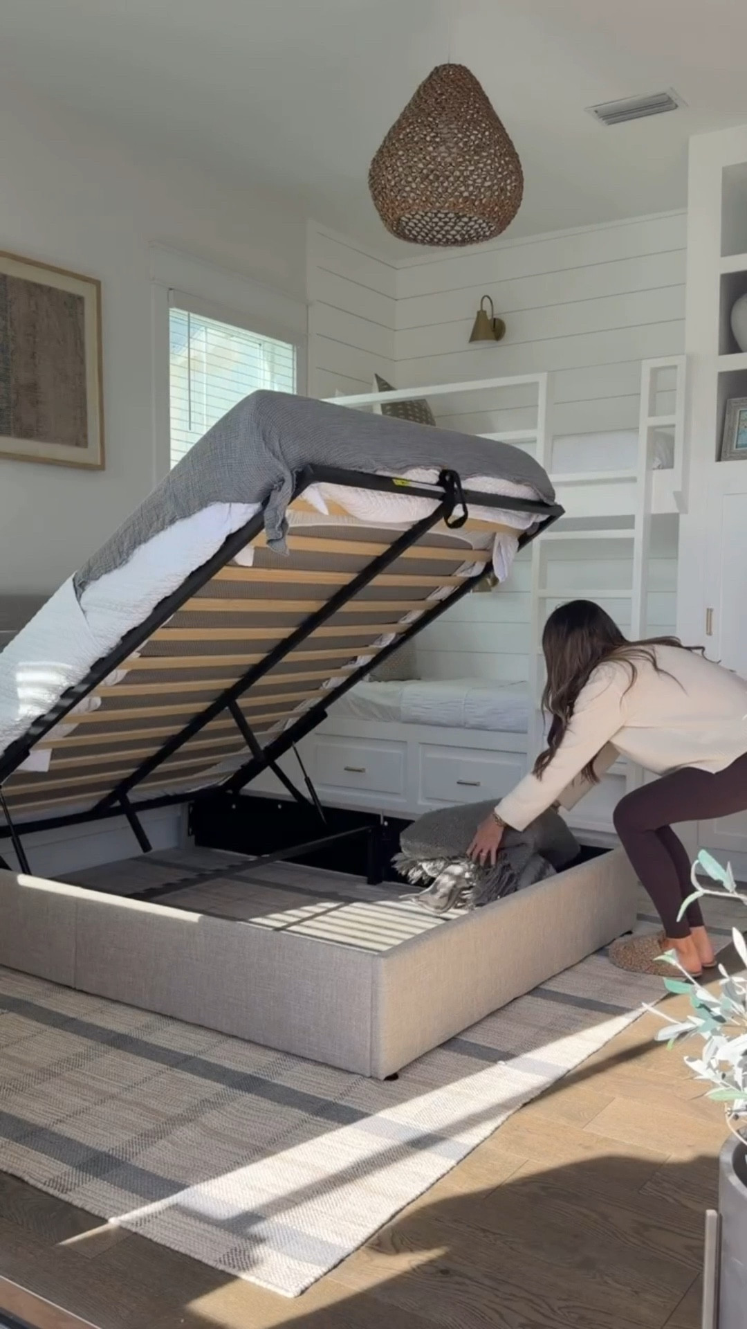How cool is this bed frame! It’s a lift up hydraulic bed with a beautiful modern wingback headboard. You don’t need a box spring, and if you’re in need of extra space then it’s perfect. An Amazon find that’s 20% off and only $219 for a queen!! 🤯🤯

#LTKHome #LTKSaleAlert