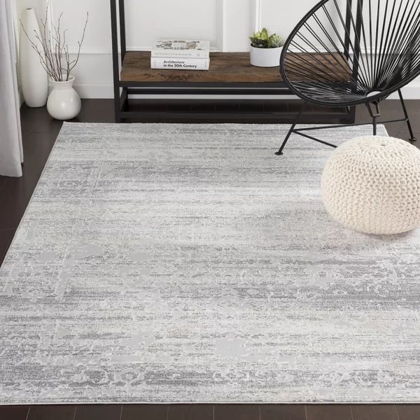 Framingham Abstract Gray/Ivory Area Rug | Wayfair North America