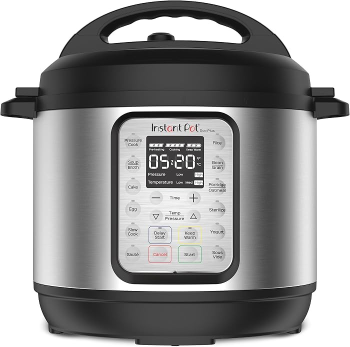 Instant Pot Duo Plus 9-in-1 Multicooker, Pressure Cooker, Slow Cook, Rice Maker, Steamer, Saut\u0... | Amazon (US)