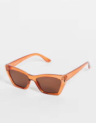 AJ Morgan womens cat eye sunglasses in beige | ASOS (Global)