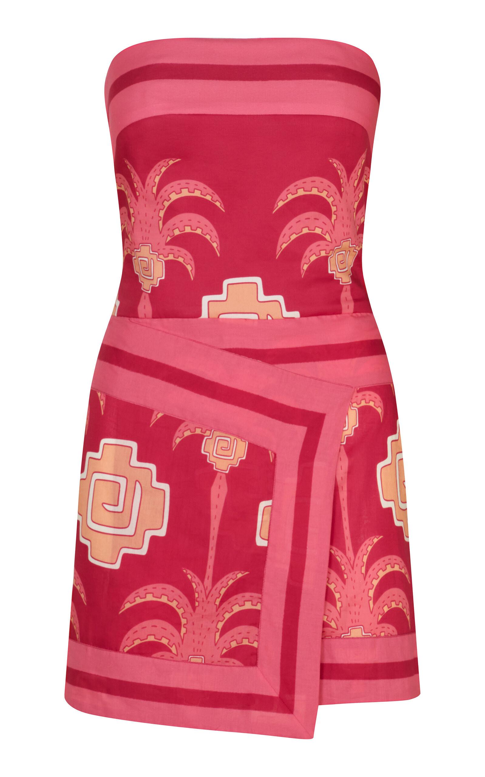 Johanna Ortiz Raiz Ritual Cotton Wrap Mini Dress - Moda Operandi | Moda Operandi (Global)