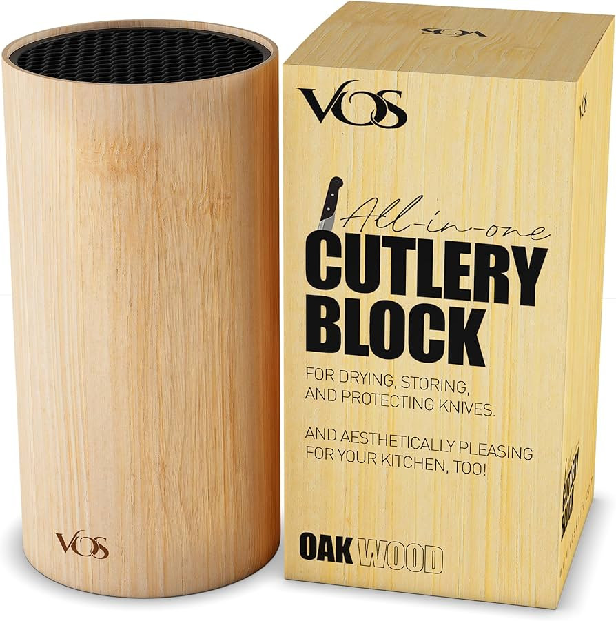 Vos Universal Knife Block - Countertop Knife Block Without Knives - Knife Holder with Non-Slip Ba... | Amazon (US)