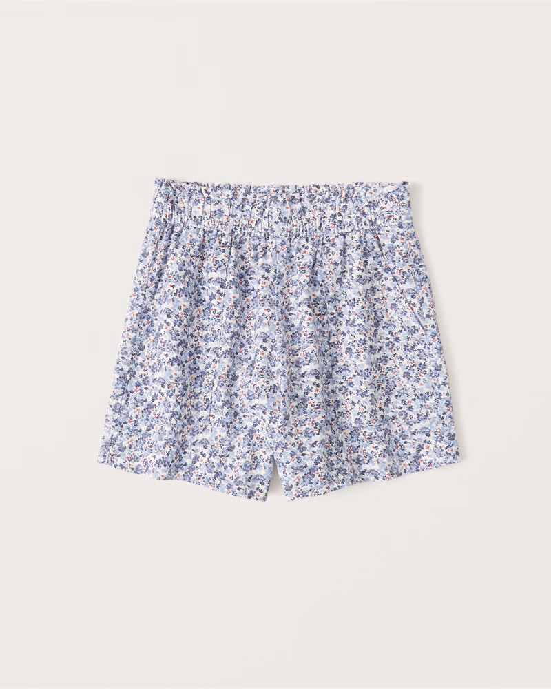 Linen-Blend Pull-On Shorts | Abercrombie & Fitch (US)