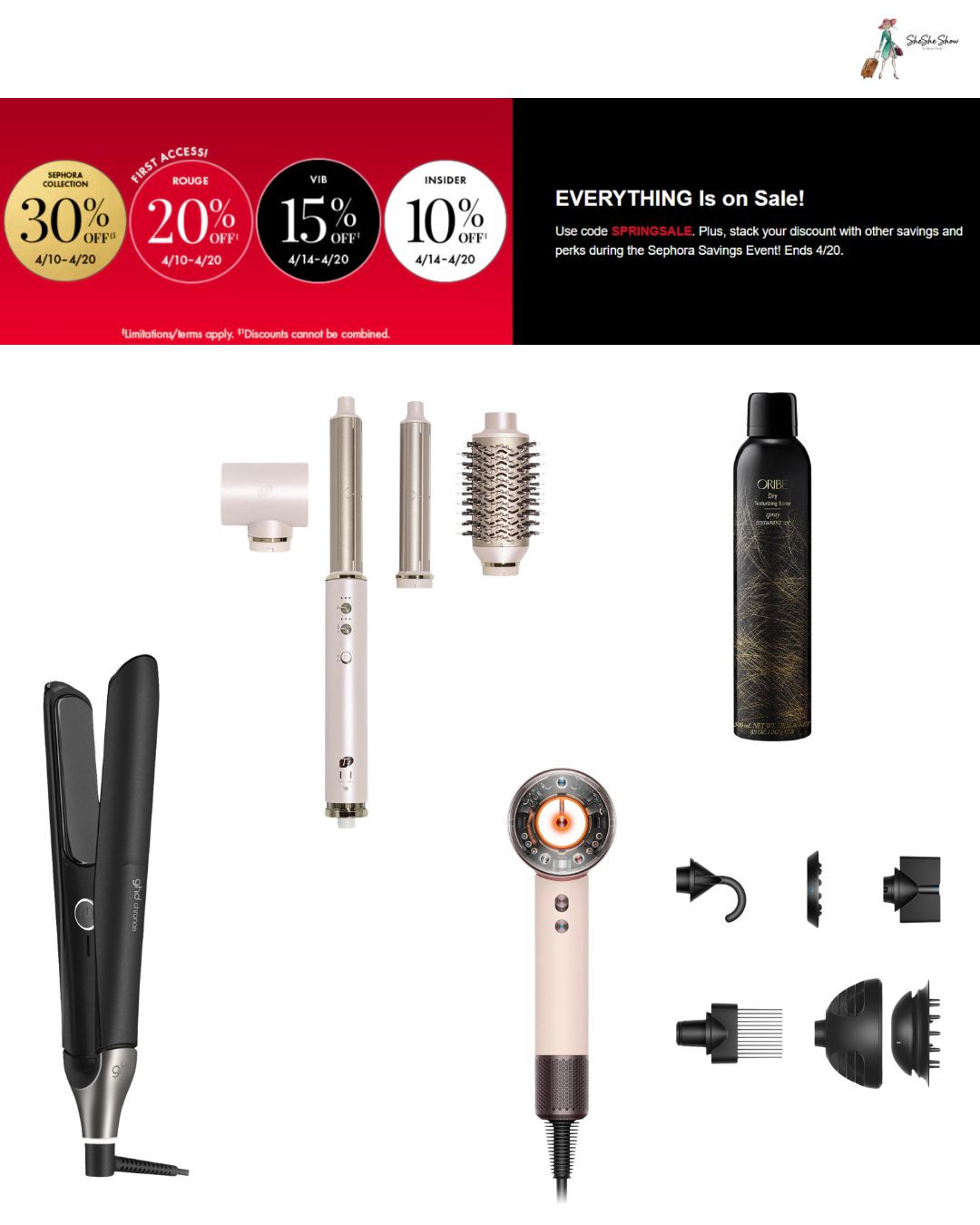  

 
Sephora sale 
Some of my favorite haircare products. 
 Flat iron, hair dryer, Oribe haircare products 
Dry shampoo, dry texture, Dyson hair tools 

 

#LTKOver40 #LTKselfcare #LTKBeauty