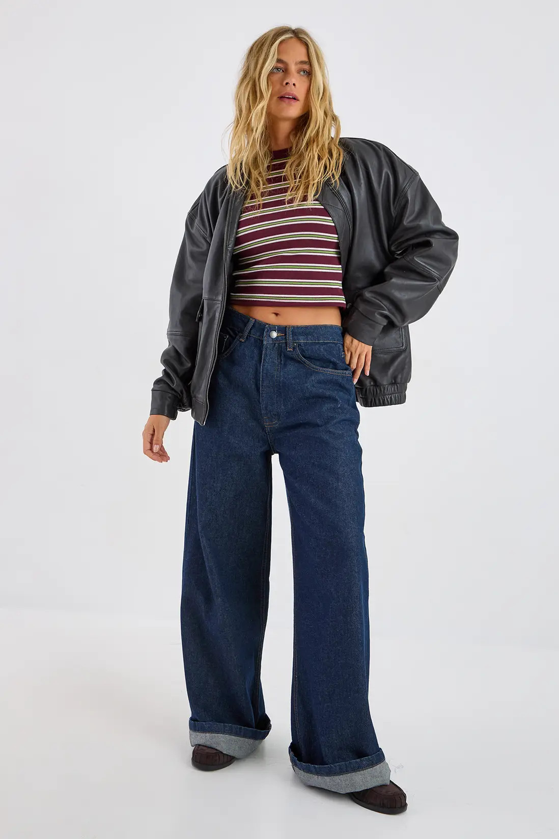 Stripe Crew Neck Long Sleeve T-Shirt | Nasty Gal US