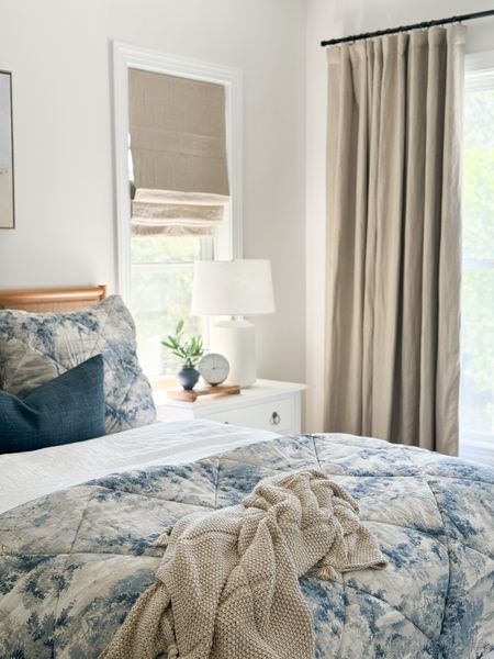 Bedroom window treatment
Bedroom styling 

#LTKhome #LTKstyletip