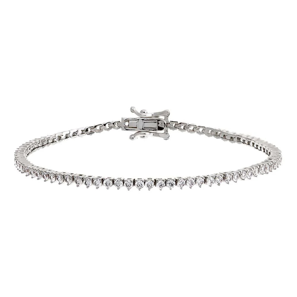 Baby Serafina Silver Tennis Bracelet | Corace Collection