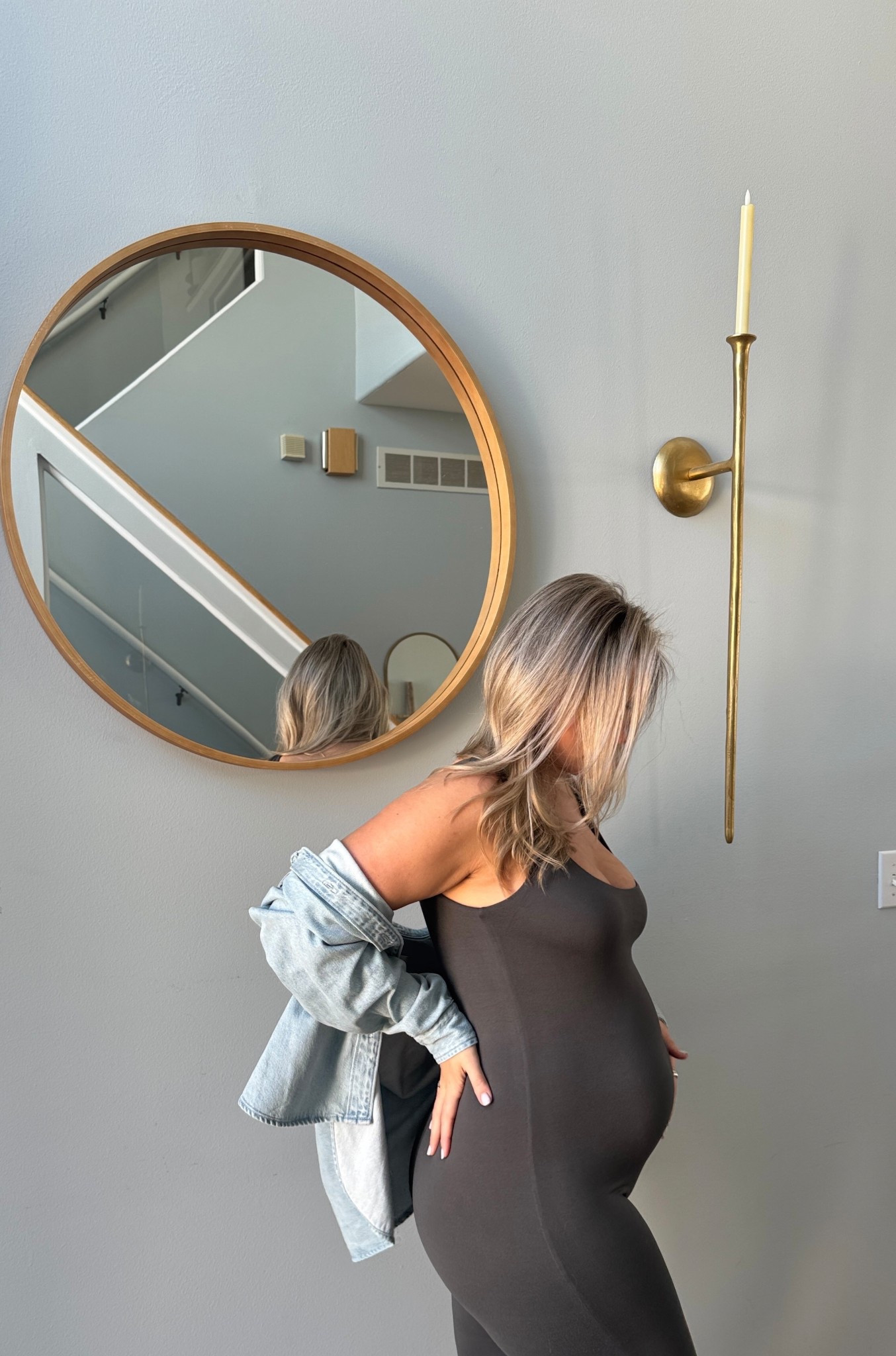 Bump friendly suit and the best denim shirt! 

#LTKBump #LTKStyleTip #LTKSpringSale
