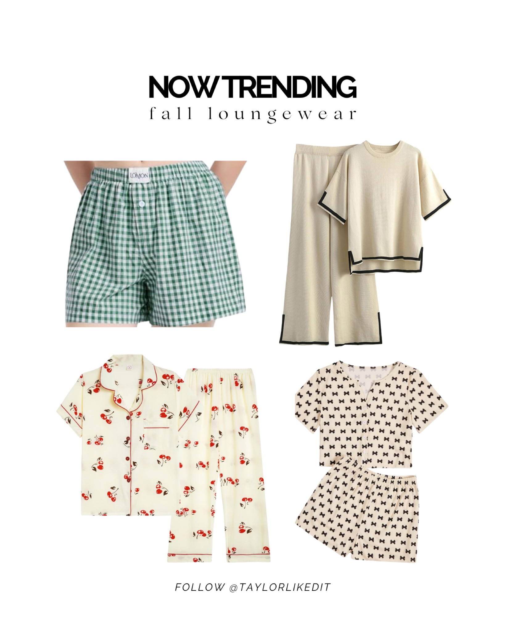 Fall into cozy comfort with these must-have lounge sets 🍁 Whether you’re staying in or running errands, these trending styles—available in both pants and shorts—are the perfect blend of style and snug!

Tap to shop your new favorite fall essentials! ✨

••••••••••••••

#fallfashion #loungewear #cozyvibes #fallstyle #comfyclothes #athleisure #falltrends #falloutfits #staycozy #casualstyle #comfychic #fallessentials #loungewearset #fallmusthaves #ltkfallfashion

#LTKSeasonal #LTKStyleTip #LTKFindsUnder50