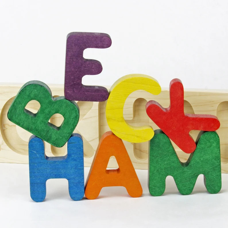 Solid Wood Name Puzzle up to 12 Letters - Etsy | Etsy (Global)