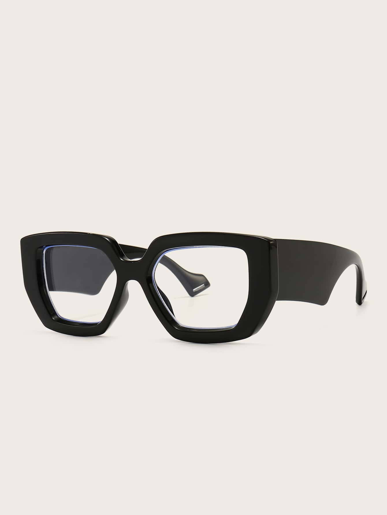 1pair Acrylic Black Frame Glasses | SHEIN