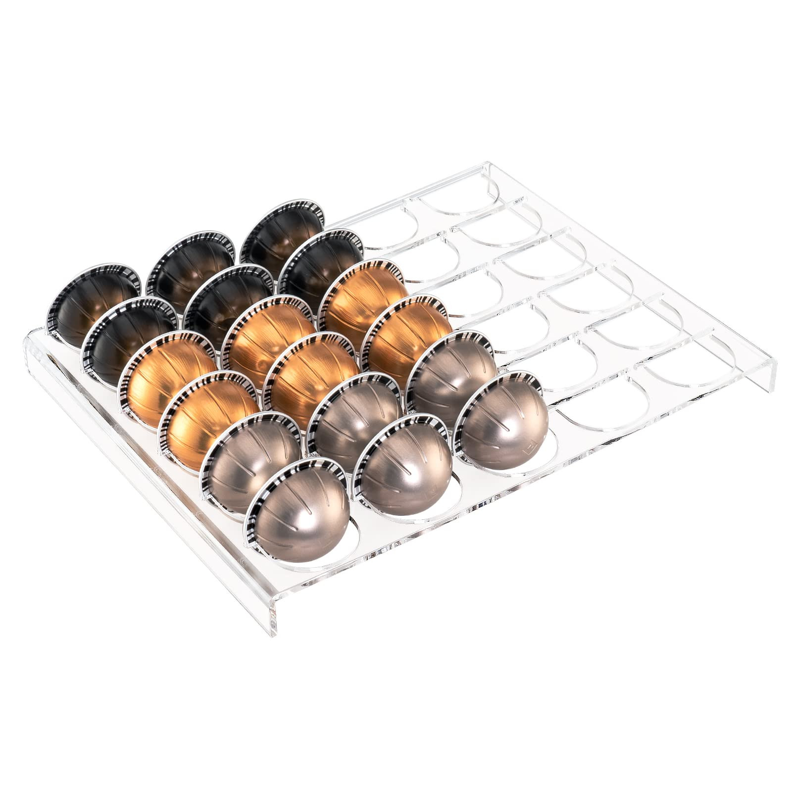 SUMERFLOS Coffee Capsule Storage Tray, Drawer Insert Organizer Holds 30 Pods Compatible with Nesp... | Amazon (US)