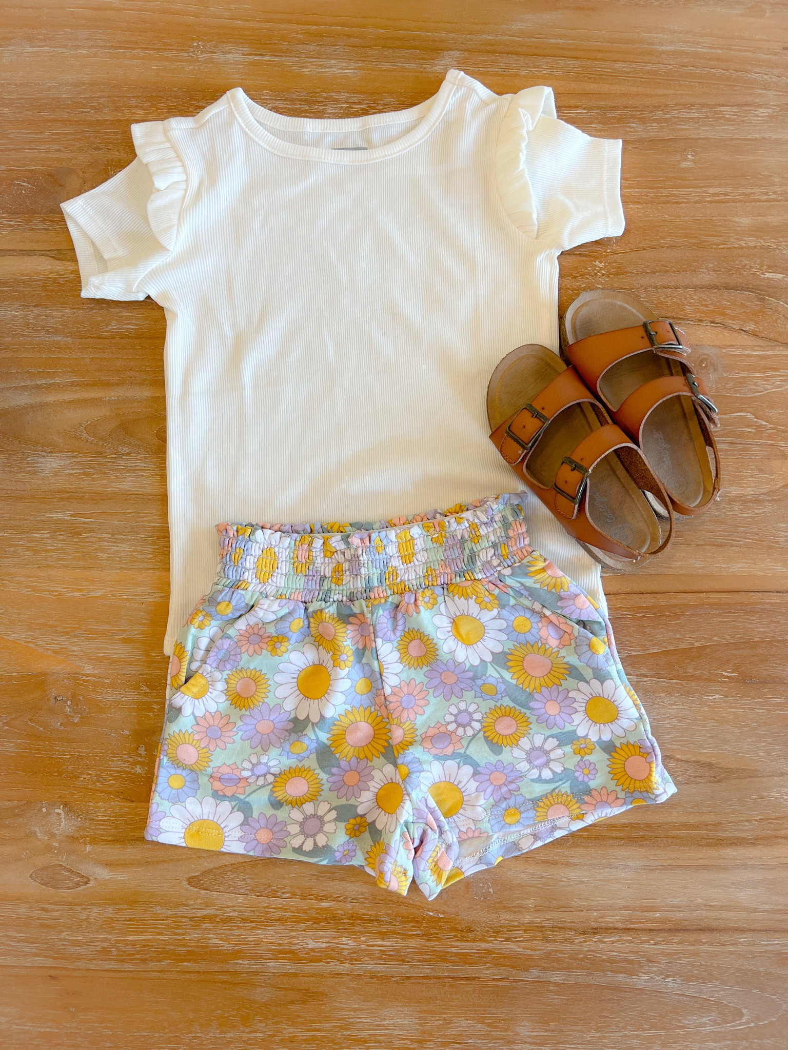 #shorts #ribbedtop #sandals #spring #summer #vacationoutfit #outfitinspo #walmart

#LTKSeasonal #LTKstyletip #LTKkids
