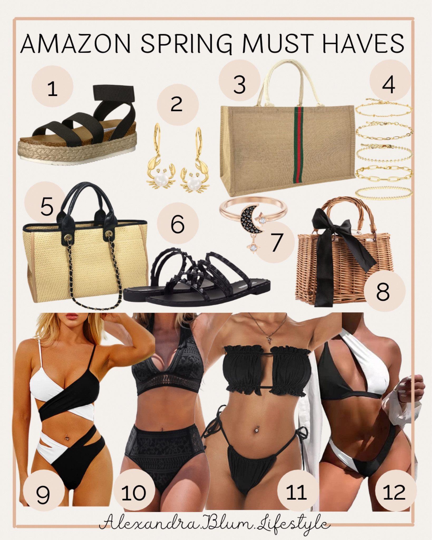 Amazon beach vacation finds! Bikinis, straw bags, sandals and jewelry! Amazon finds! Amazon fashion finds! Amazon vacation finds

#LTKswim #LTKunder50 #LTKitbag