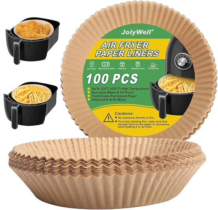 Air Fryer Paper Liner, Unbleached & Biodegradable Material, Disposable Non-stick Parchment Paper ... | Amazon (US)
