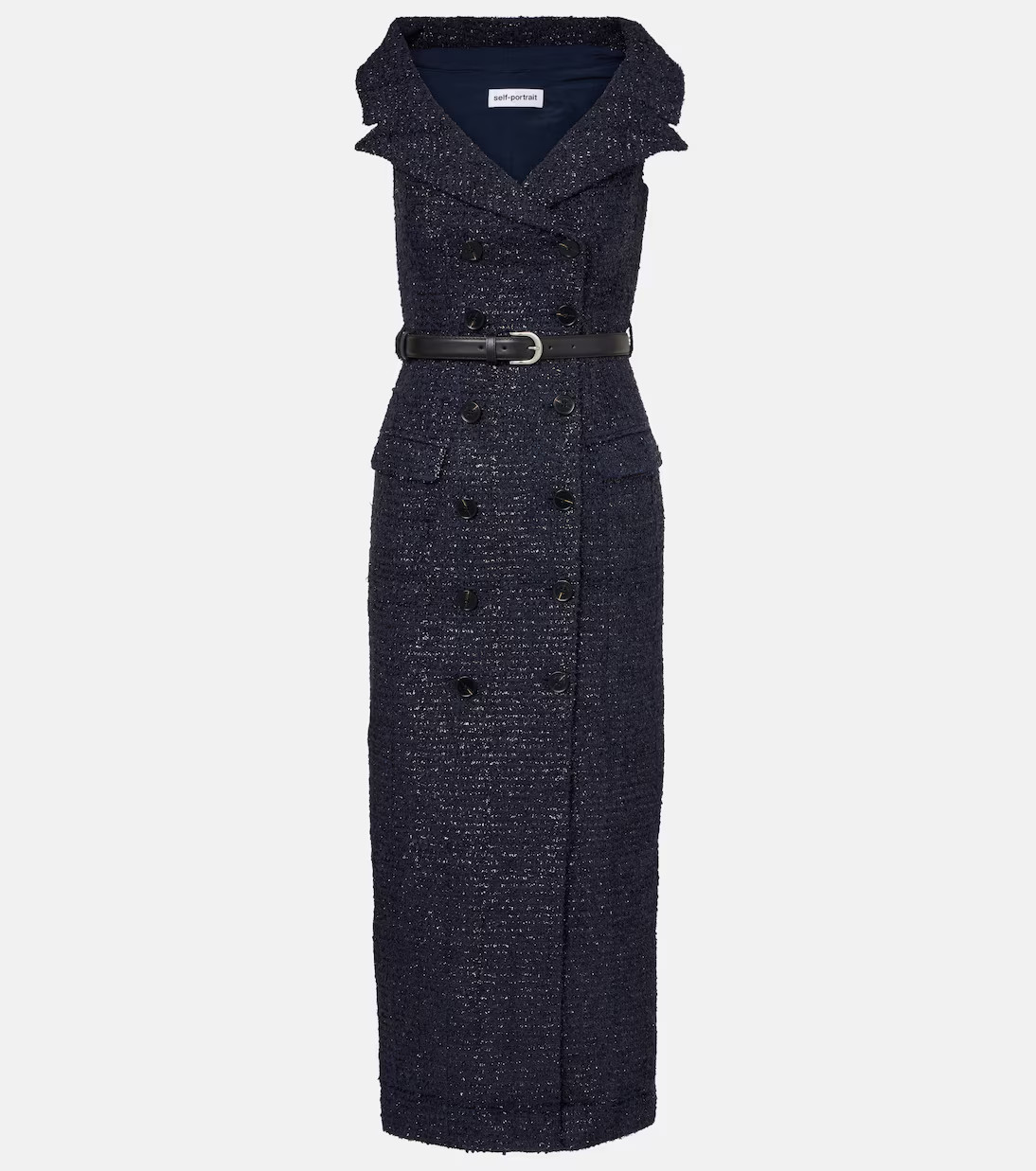 Belted bouclé midi dress | Mytheresa (US/CA)