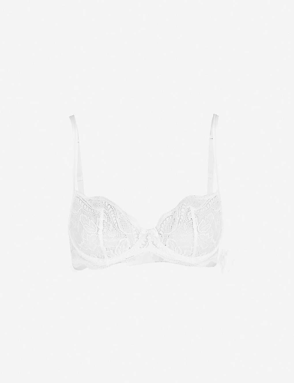 Eden Chic floral-lace half-cup bra | Selfridges