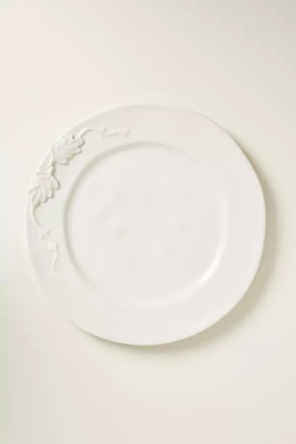 Oak Leaf Stoneware Dinner Plate, Set of 4 | Anthropologie (US)