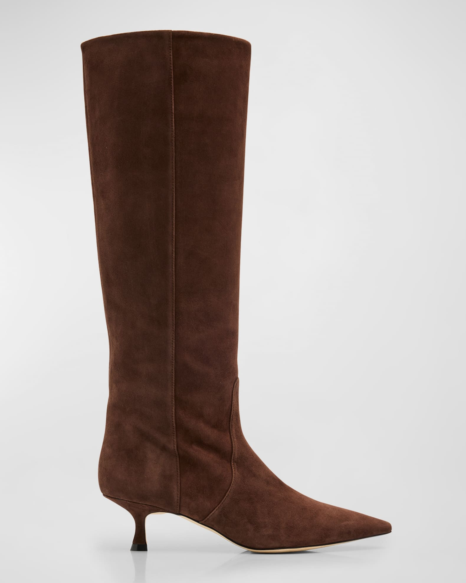 Naomi Suede Kitten Tall Boots | Neiman Marcus