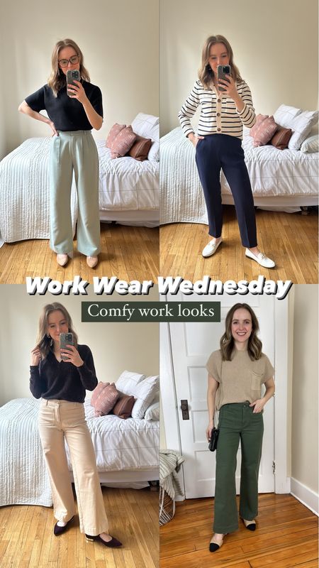 Work wear looks for spring transition
25 short curve love green tailored pants
0 pull on navy pants
0 p khaki pants
0P green pants

#workwear #work

#LTKsalealert #LTKworkwear