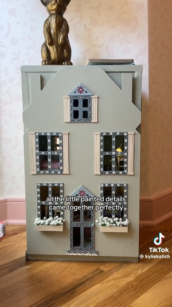 Turning this darling dollhouse into a nightstand 🏡🎨❤️ everything I used for the outside of the dollhouse is linked! 

#LTKBaby #LTKVideo #LTKKids