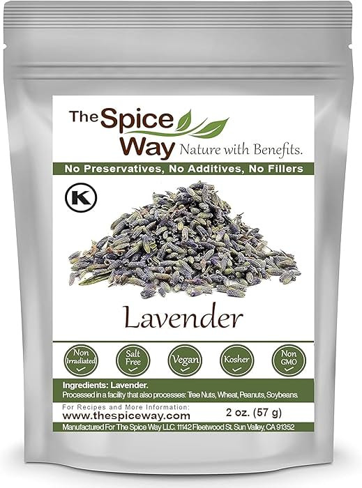 The Spice Way Lavender Flowers - (2 oz) dried flower buds for tea and culinary use - Culinary Lav... | Amazon (US)