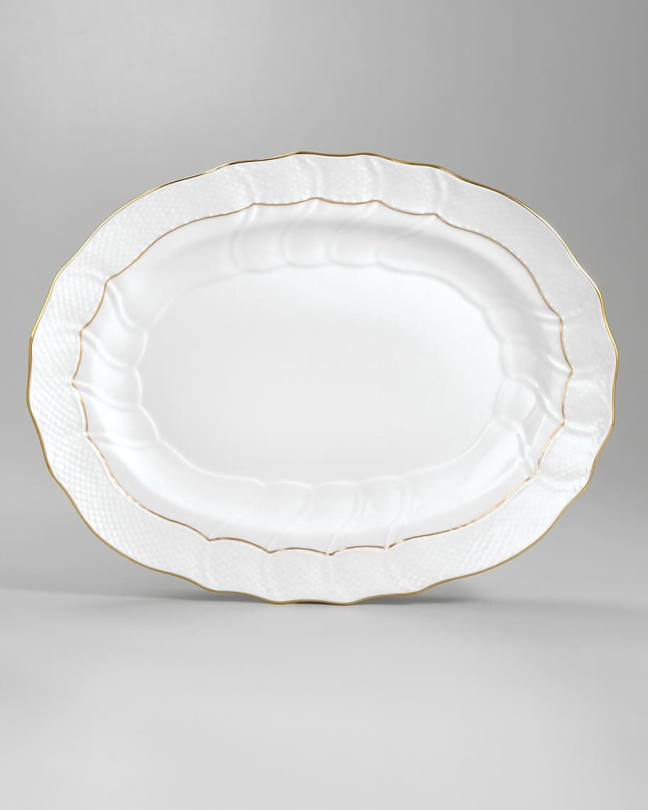 Golden Edge Platter, 15" | Neiman Marcus