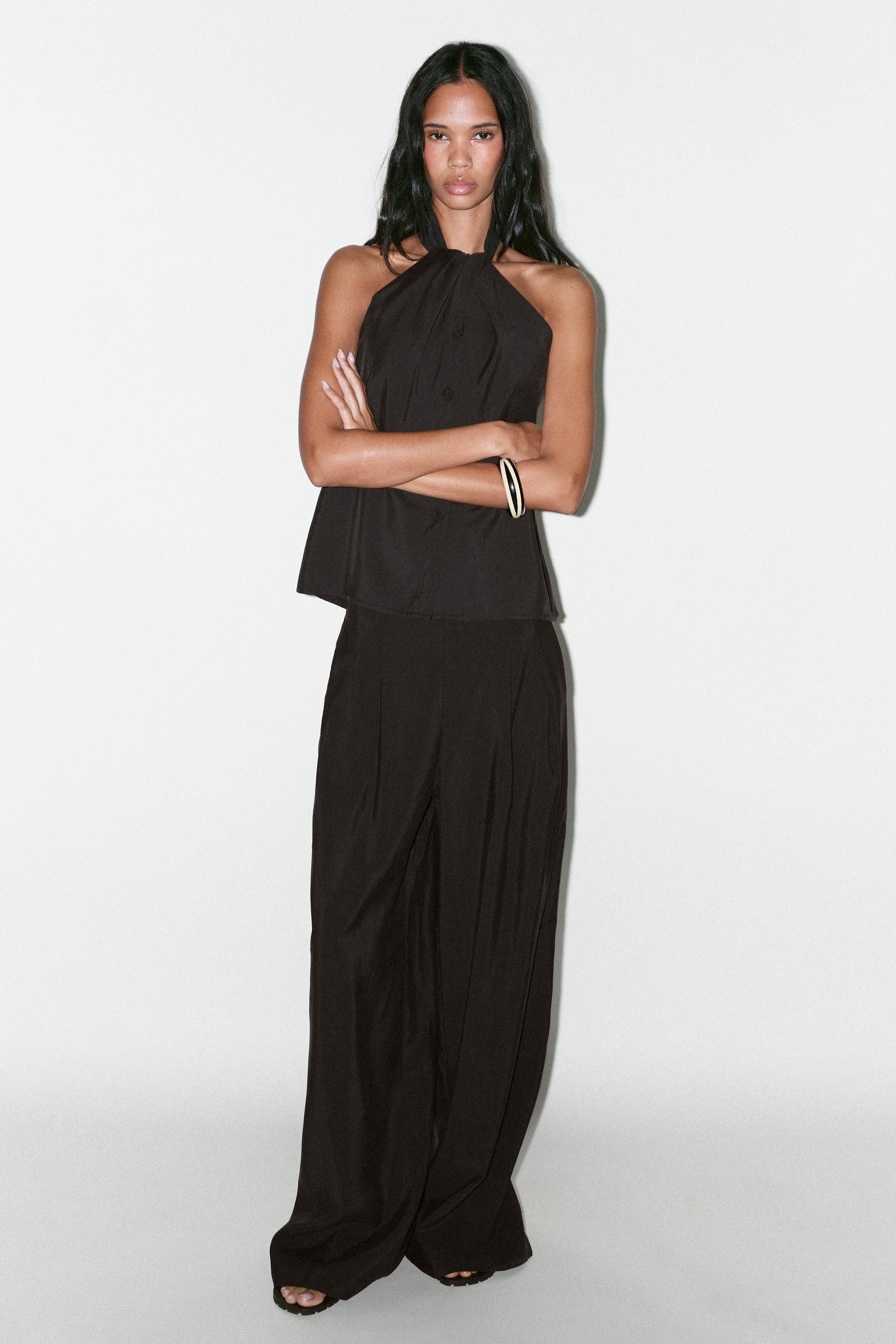 FLOWING PALAZZO TROUSERS | Zara UK