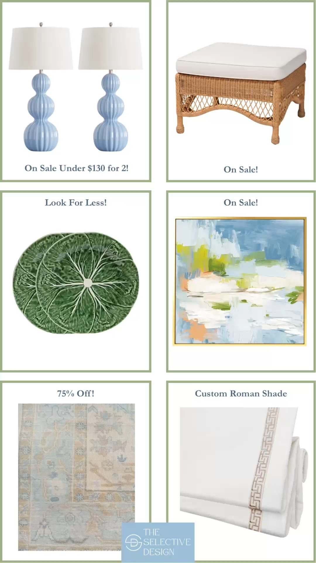 Loving these classic and colorful
Grandmillennial home decor finds 😍 

Affordable oushak rug | living room rug | custom Roman shade | affordable custom Roman shade | abstract art | blue lamps 

#LTKSaleAlert #LTKHome