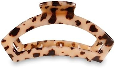 TELETIES - Medium Open Hair Clip - For Thin to Medium-Thick Hair - Strong Grip, Bendable Teeth, C... | Amazon (US)