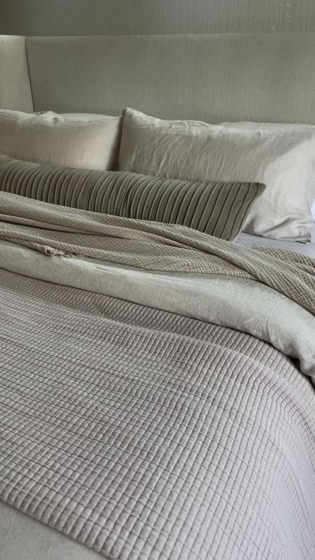 Organic Linen bedding. Perfect for summer months. 

Bedroom decor. Duvet. Bedding. Blanket. Linen. Neutral aesthetic  

#LTKSeasonal #LTKVideo #LTKHome