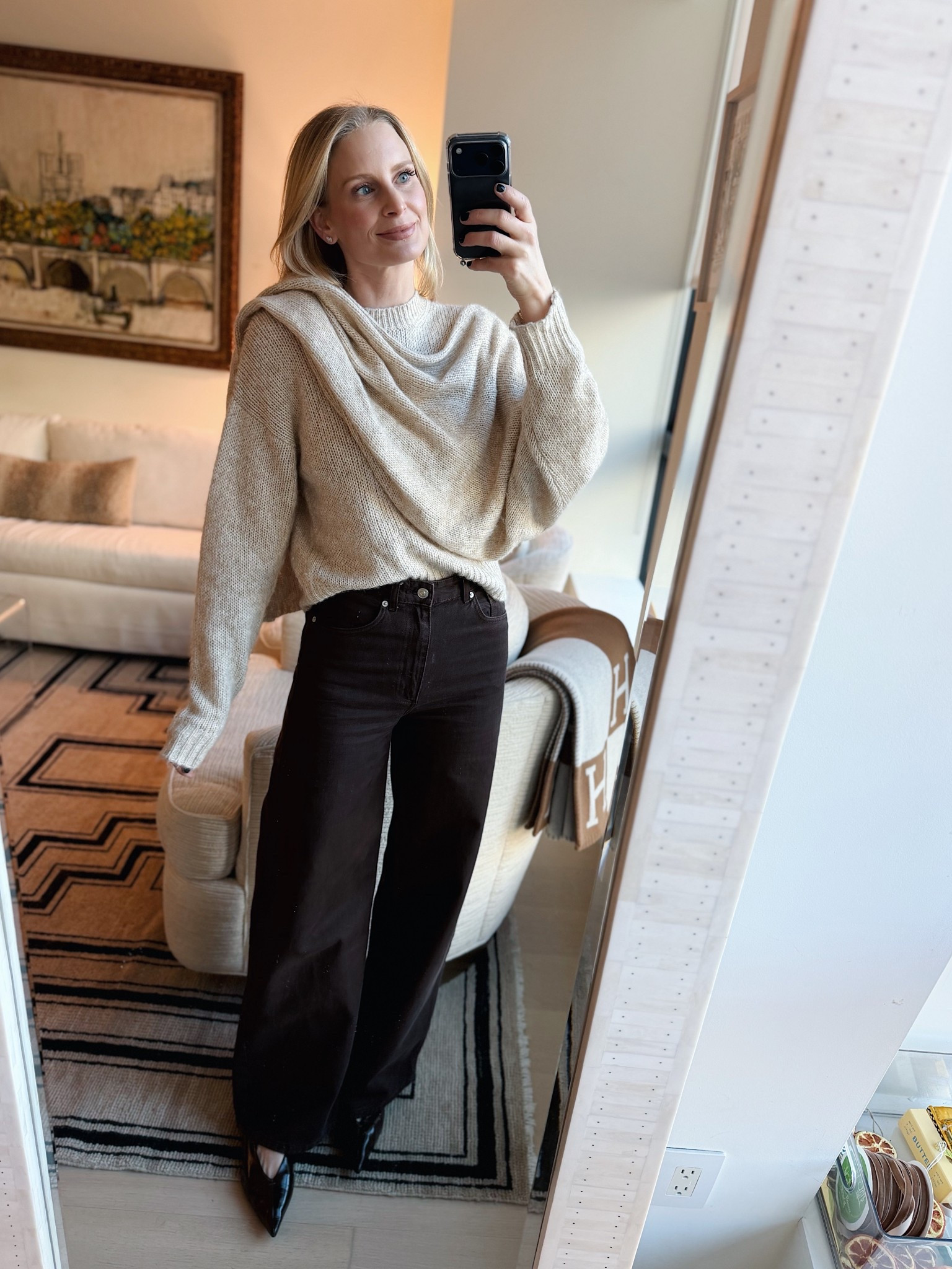 Today’s look after I finished shooting three videos for Reels! Sweater is old Rejina Pyo.

#LTKFindsUnder100