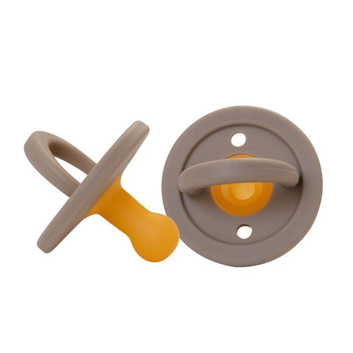 Pretty Please Teethers Modern Pacifier - Warm Taupe | Target