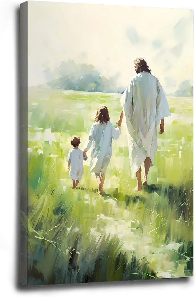 XWNLTEPK Lead Me Guide Me Jesus Print Catholic Gifts Jesus Christ Spiritual Bible Religious Wall ... | Amazon (US)
